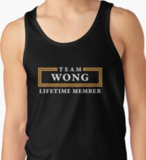 Team Wong Lifetime Member Surname Shirt Tank Top