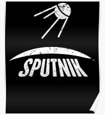 Sputnik | Sowjetisches UDSSR Russisches Raumfahrtprogramm Poster