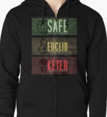 SCP - Threat Levels Zipped Hoodie