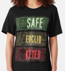 SCP - Threat Levels Slim Fit T-Shirt