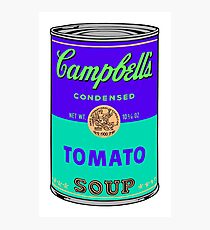 Andy Warhol Campbells soup can print sticker Photographic Print