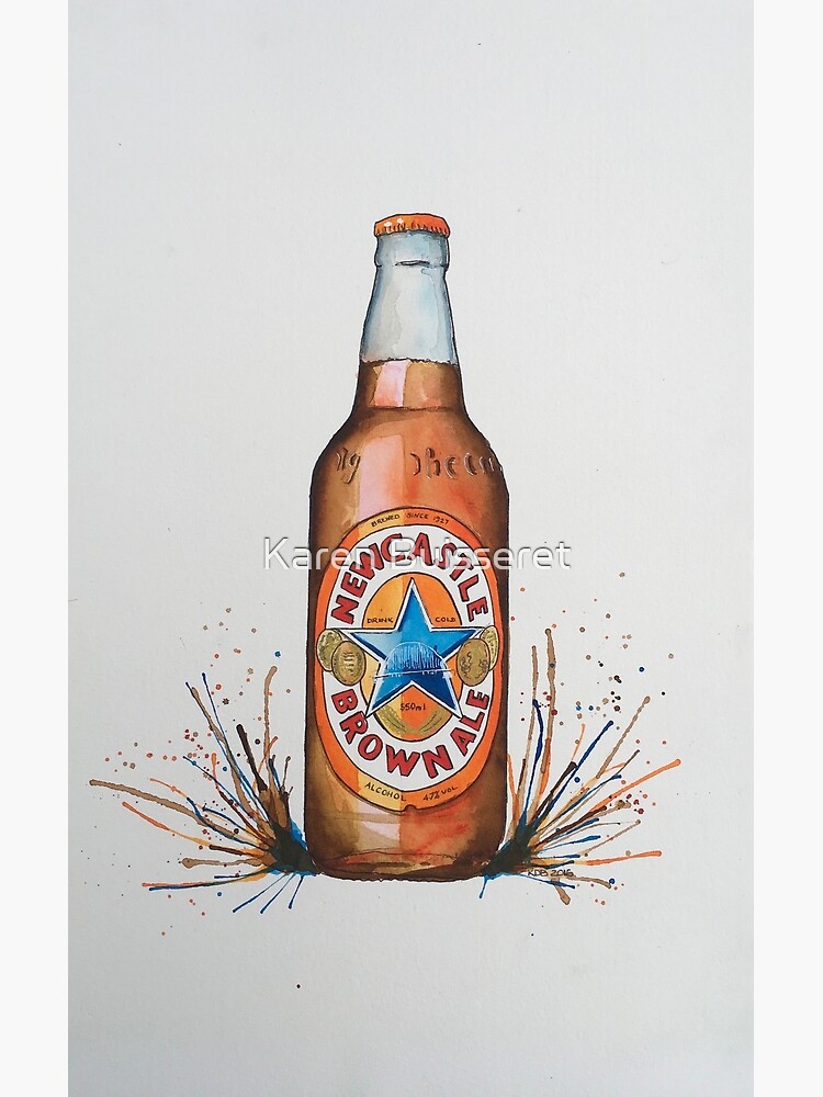 "NEWCASTLE BROWN ALE" Canvas Print by CroftLake Redbubble