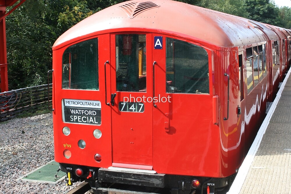Vintage London Underground Train At Amersham Station By Photoslot Redbubble