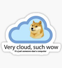 Es gibt keine Wolke - Doggo Version Sticker