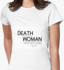 death of a beautiful woman - edgar allan poe Women's Fitted T-Shirt