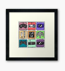 Game Controllers - Nintendo and Sony Framed Print