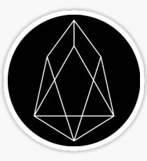 EOS block.one Crypto Currency Icon Sticker