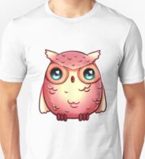Cute Pink Owl Unisex T-Shirt