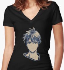 Tetsuya Kuroko Women's Fitted V-Neck T-Shirt