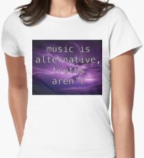 Listen To Music And Call Out Stuff Women's Fitted T-Shirt