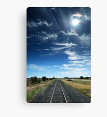 railway tracks Canvas Print