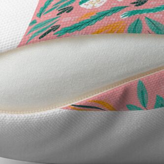 Alternate view of Floral Kitty Throw Pillow