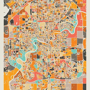 Edmonton Canada Map Print Colorful Map Minimalist Edmonton Print   Raf,360x360,075,t,fafafa Ca443f4786 