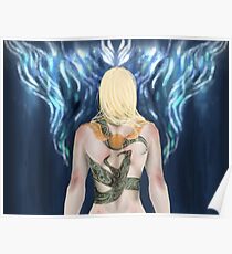 Draco with Tattoo Poster