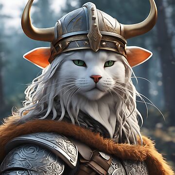 viking cat' Bucket Hat