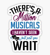 broadway musicals stickers redbubble
