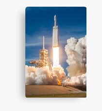 SpaceX Falcon Heavy Liftoff (8K resolution) Canvas Print