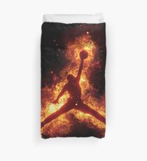 Michael Jordan 23 FIERY Duvet Cover