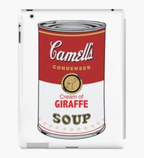 CAMELL’S Cream of GIRAFFE Soup Pop Art iPad Case/Skin