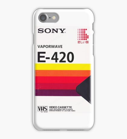 Sony E-420 VHS Cassette iPhone Case
