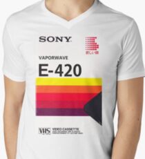 Vaporwave VHS Men's V-Neck T-Shirt