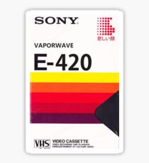 Vaporwave VHS Sticker