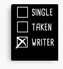 Funny Novelist Writer Graphic Gift Canvas Print