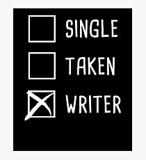 Funny Novelist Writer Graphic Gift Photographic Print