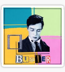 Buster Keaton Quadrants Collage Sticker