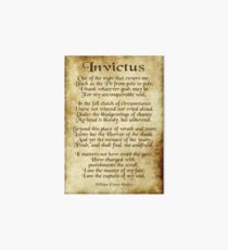 Invictus - Old Parchment Design Art Board