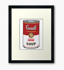 CAMELL’S Cream of SKUNK Soup Pop Art Framed Print