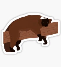 The lazy lemur Sticker