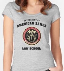 Universität von amerikanischem Samoa - T-Shirt Tailliertes Rundhals-Shirt