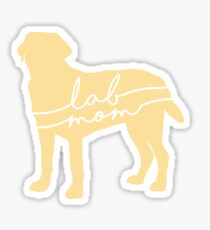 Yellow Lab Mom Sticker