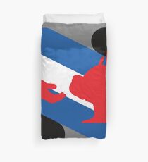 Pup and Handler Pride Flag Duvet Cover