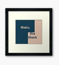 Mako Blocks Framed Print