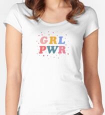 girl power Fitted Scoop T-Shirt