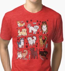 Camiseta de tejido mixto Perros lindos! 10 razas