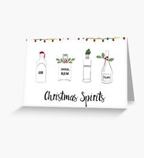 Christmas Spirits Greeting Card