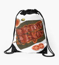 Barbeque foodart Drawstring Bag