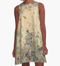 Gartenumgebung A-Linien Kleid