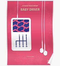 No872 My Baby Driver minimal movie poster Poster