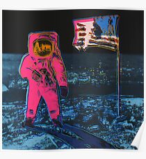 Andy Warhol Moon Walk high quality print Poster