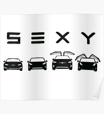 Sexy Tesla Poster