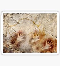 Cave of El Castillo Hands and Bison Sticker