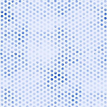 Artwork thumbnail, Faded Cornflower Blue Polka Dot Pattern by ClareWalkerArt