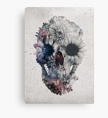 Floral Skull 2 Metal Print