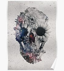 Floral Skull 2 Poster