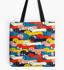 COLORED CUTE DOGS PATTERN 2 Tote Bag