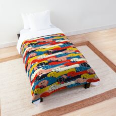 COLORED CUTE DOGS PATTERN 2 Comforter